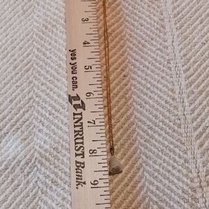 Gold Necklace with White Pendant